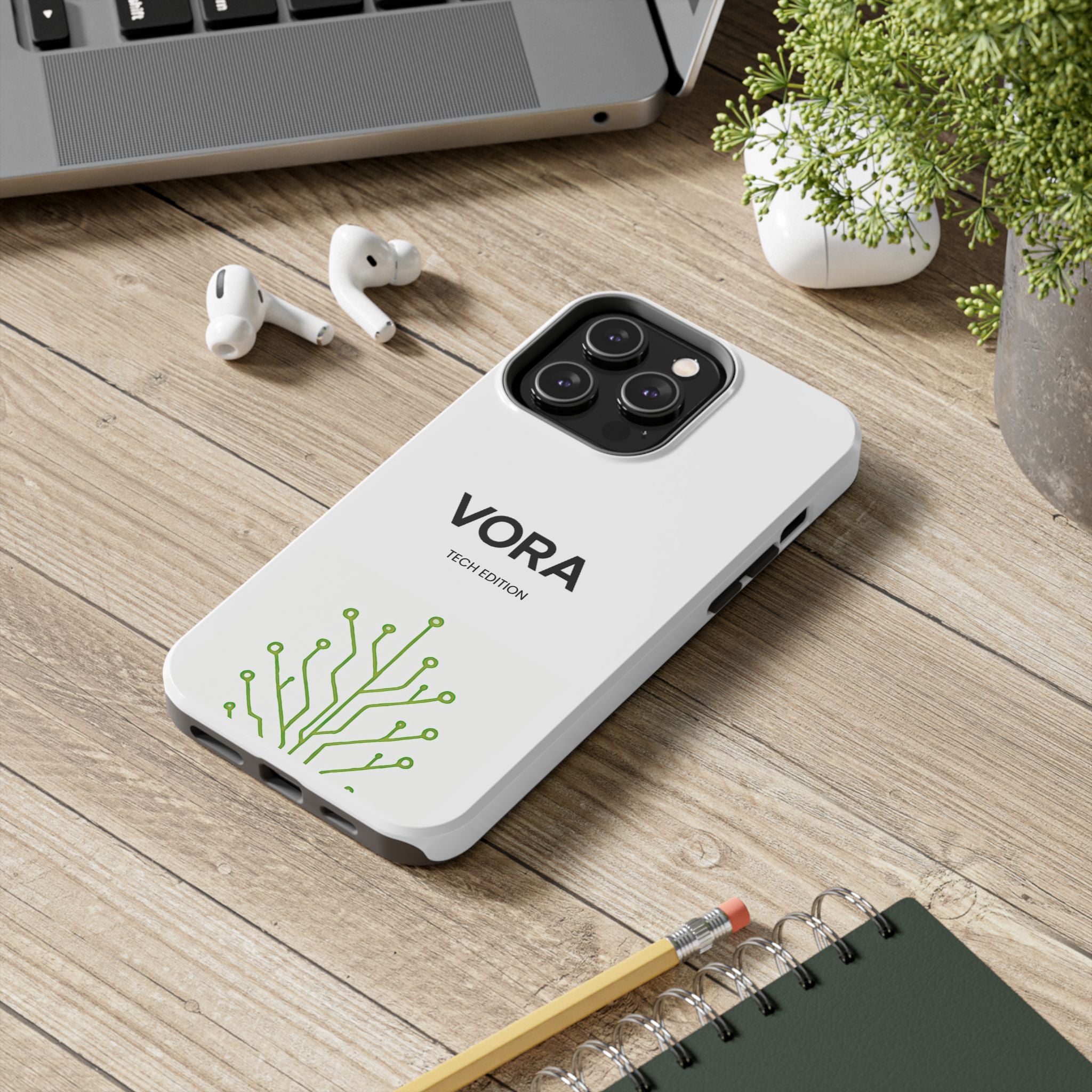VORA Tech Edition iPhone Case – Minimal Design, Smart Protection