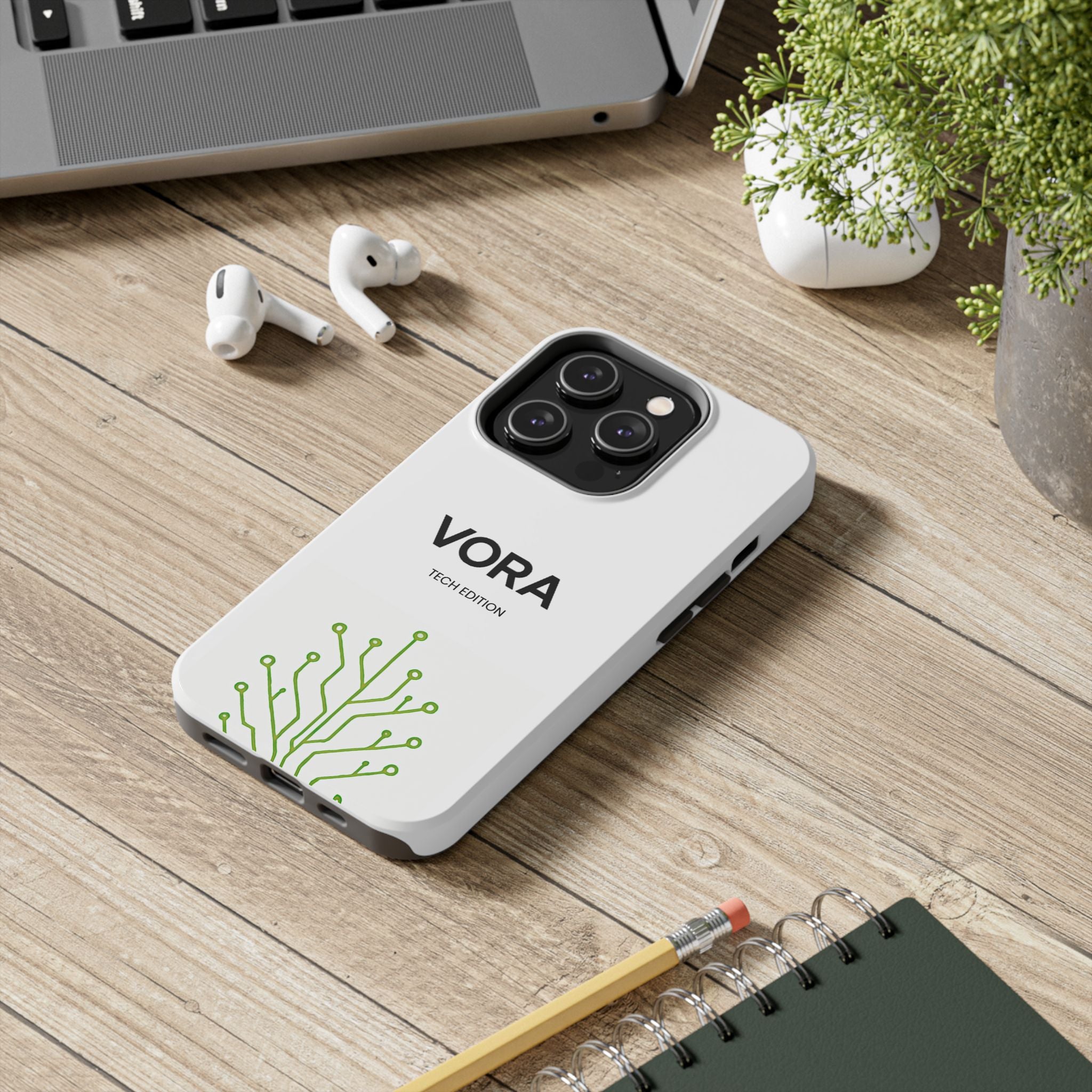VORA Tech Edition iPhone Case – Minimal Design, Smart Protection