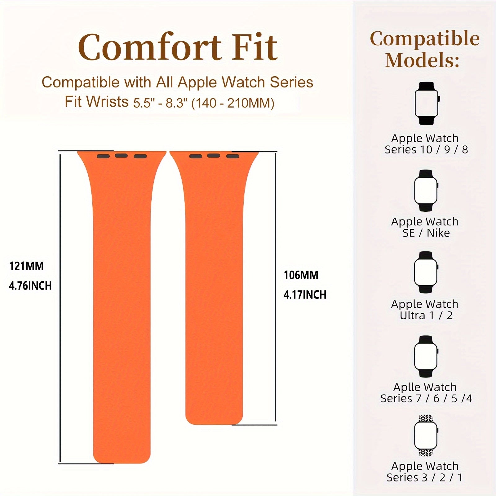 VoraWatch Band -  Magnetic Silicone Strap for Apple Watch