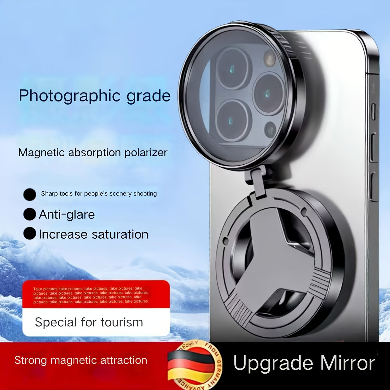 VoraLens Pro – 52mm Magnetic CPL Filter for iPhone