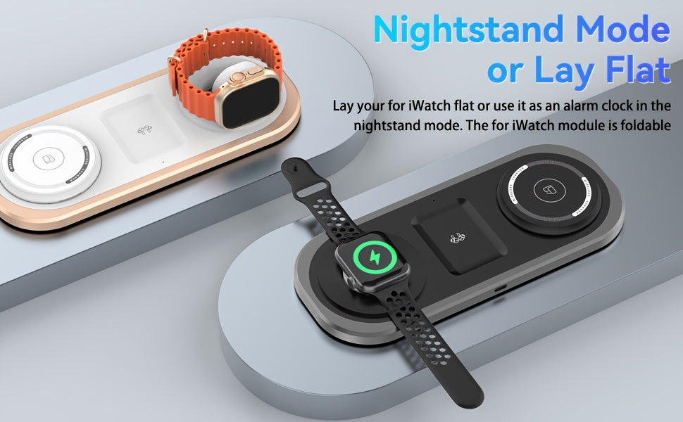 Power Travel – 3-in-1 Foldable Magnetic Charging Station