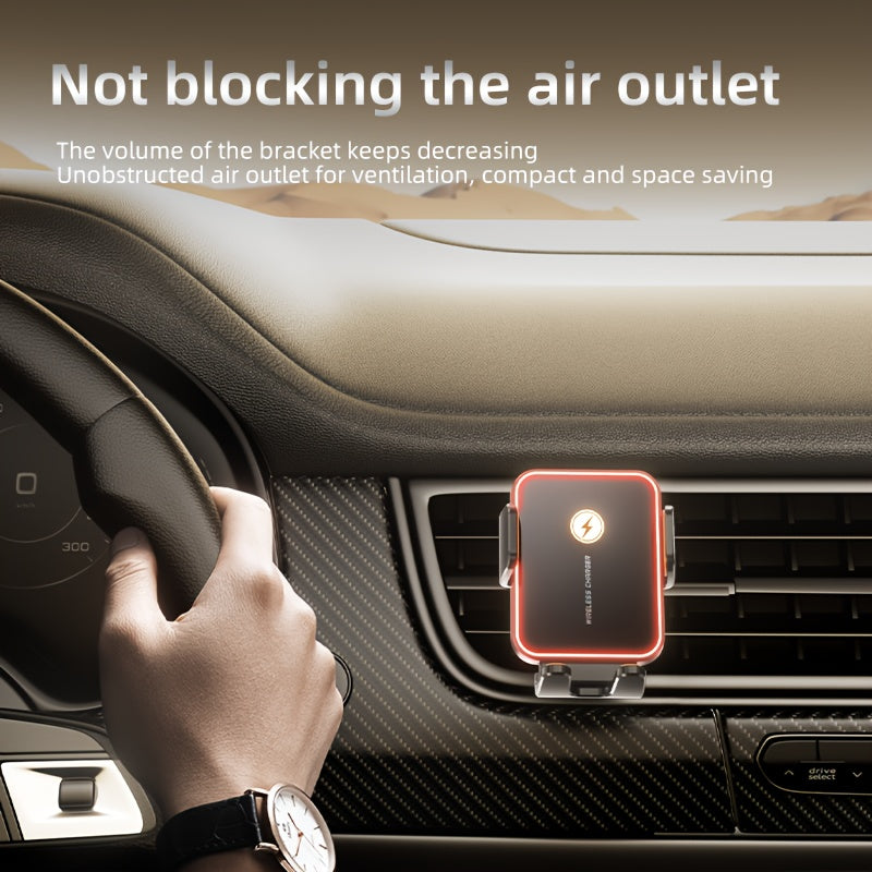 VoraPower Car 15W Smart Wireless Car Charger with RGB Ambient Light