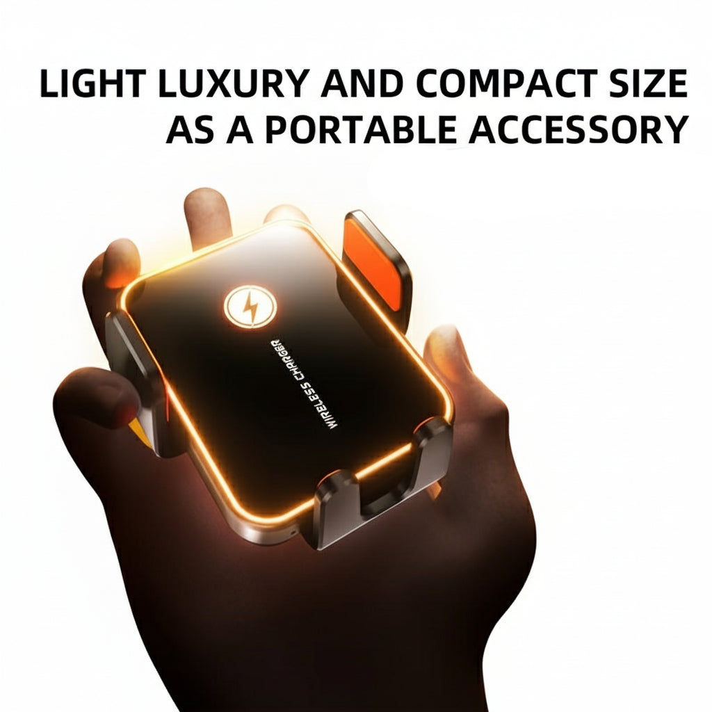 VoraPower Car 15W Smart Wireless Car Charger with RGB Ambient Light