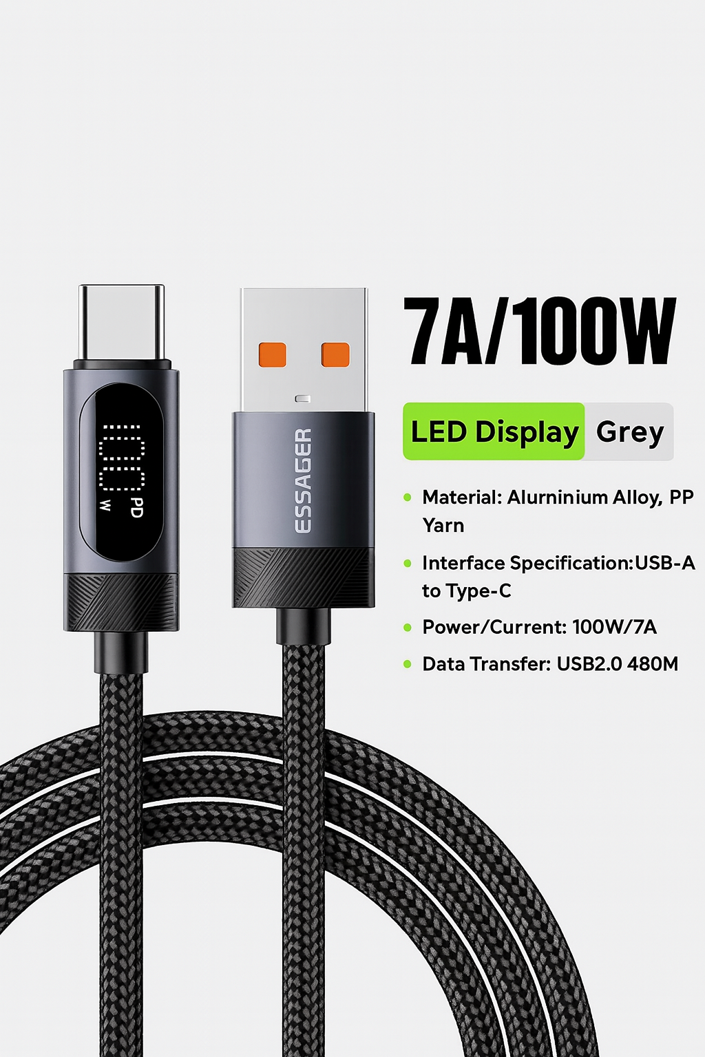 VoraLink Pro – 100W  (Type-C to Type-C)