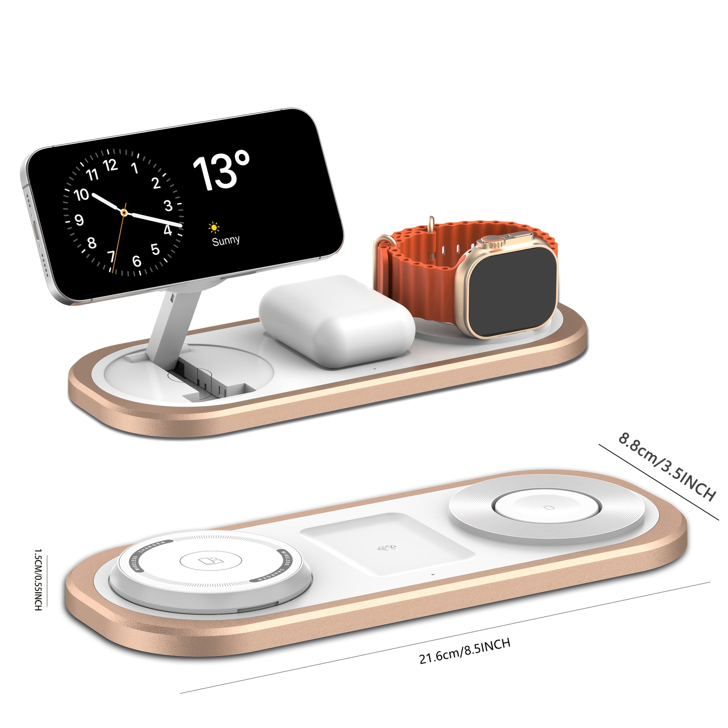 Power Travel – 3-in-1 Foldable Magnetic Charging Station