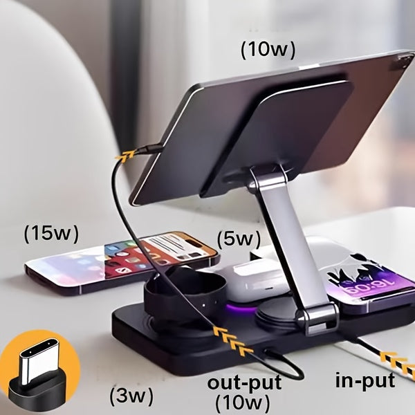 Power Dock – 4-in-1 Magnetic Charging Station for Apple Devices