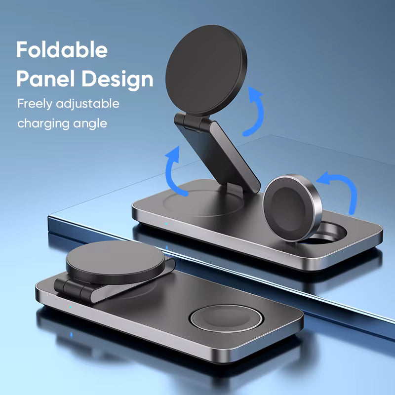 PowerDock T8 – 3-in-1 Magnetic Wireless Charger