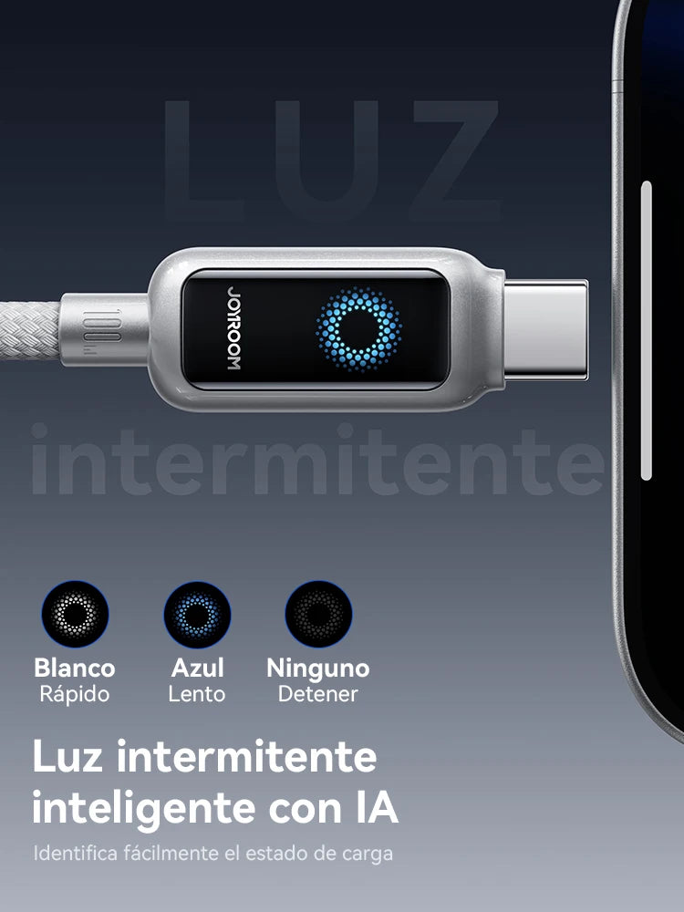 VoraLink Pro – 100W Auto Power-Off Fast Charging Cable