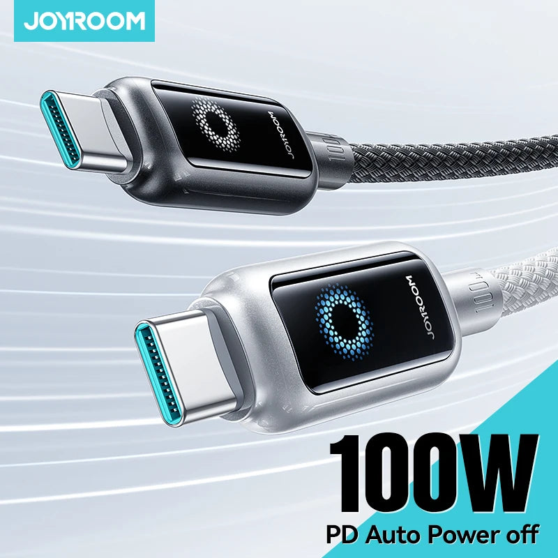 VoraLink Pro – 100W Auto Power-Off Fast Charging Cable