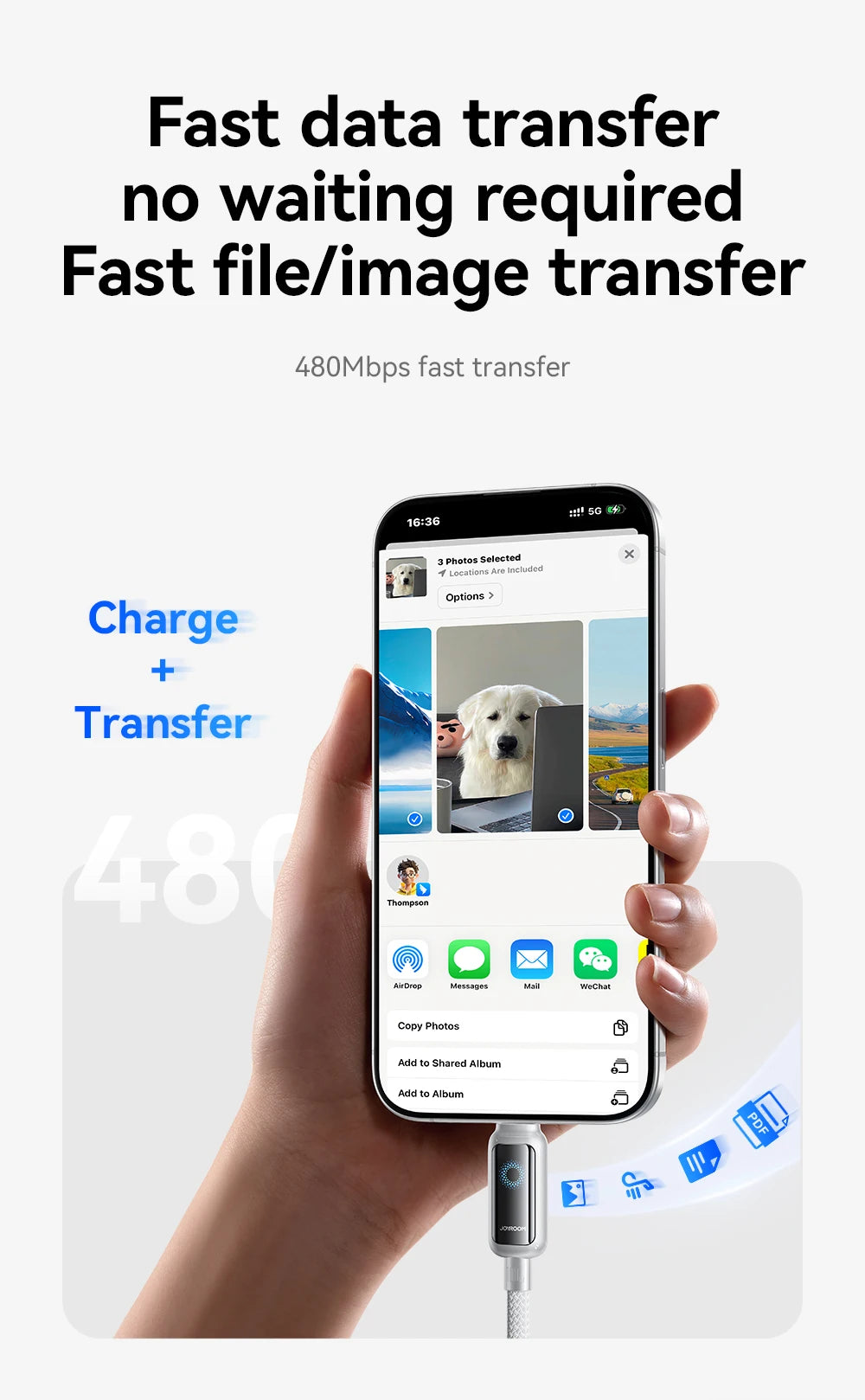 VoraLink Pro – 100W Auto Power-Off Fast Charging Cable