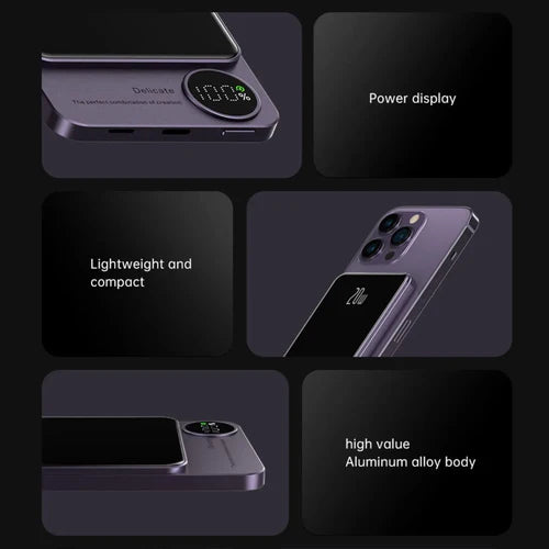 PowerTravel Pro+ – 20W Magnetic Wireless Power Bank