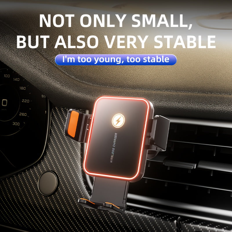VoraPower Car 15W Smart Wireless Car Charger with RGB Ambient Light