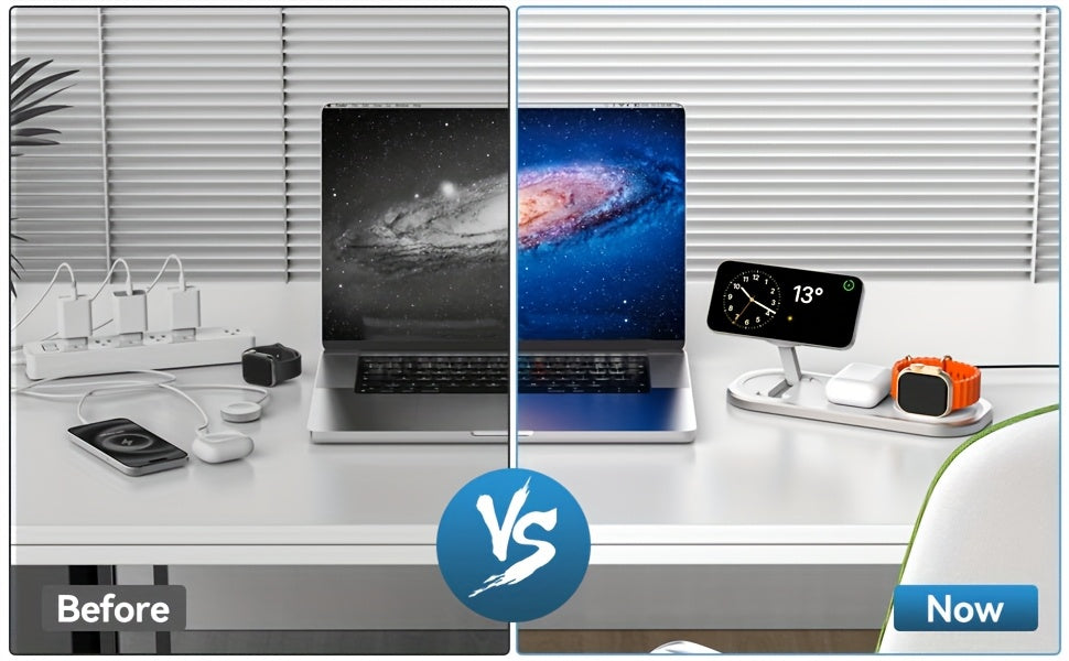 Power Travel – 3-in-1 Foldable Magnetic Charging Station