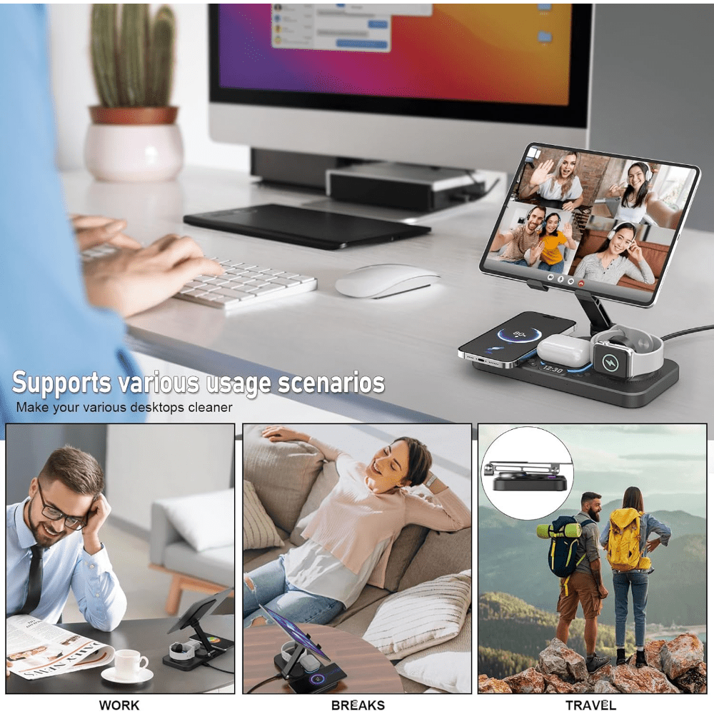 Power Dock – 4-in-1 Magnetic Charging Station for Apple Devices
