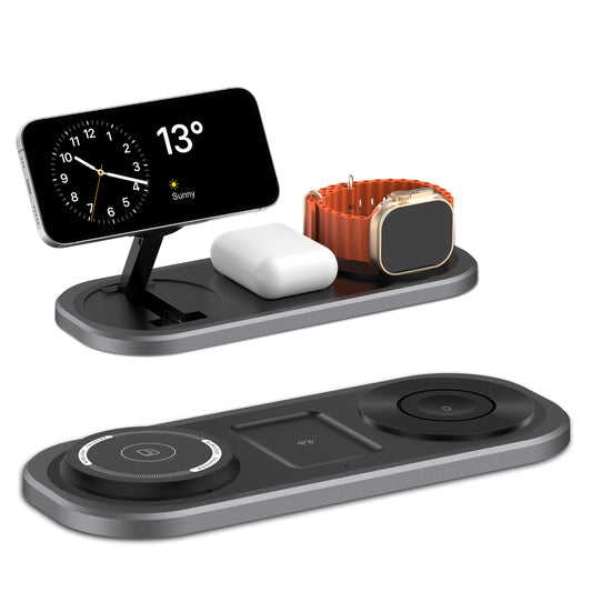 Power Travel – 3-in-1 Foldable Magnetic Charging Station