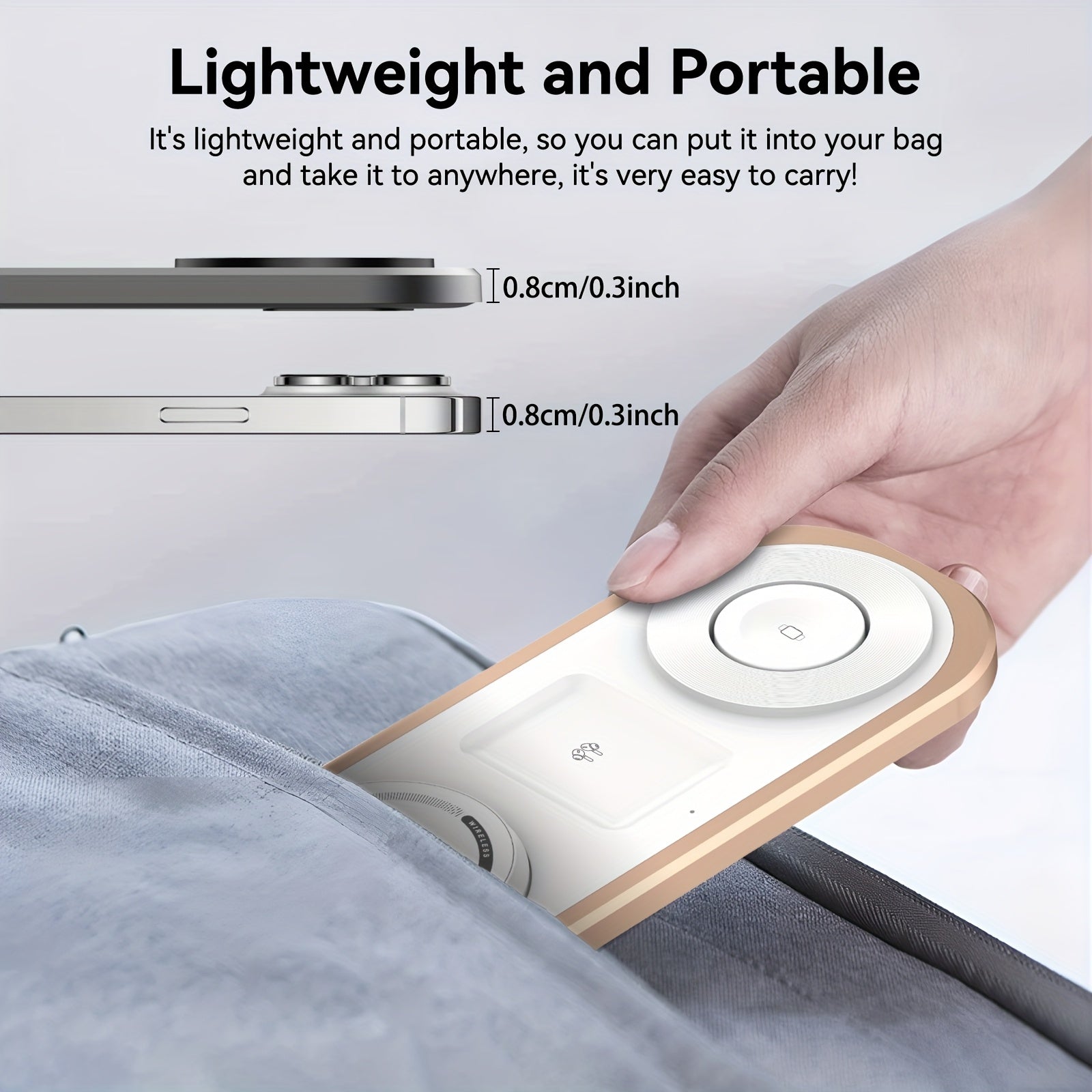 Power Travel – 3-in-1 Foldable Magnetic Charging Station