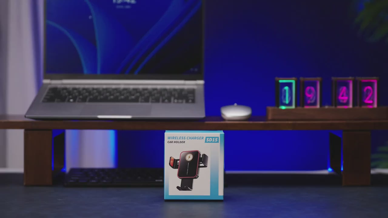 VoraPower Car 15W Smart Wireless Car Charger with RGB Ambient Light