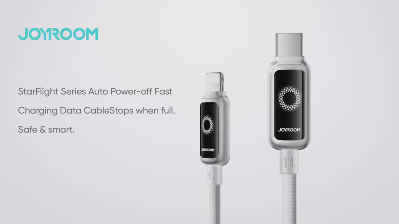 VoraLink Pro – 100W Auto Power-Off Fast Charging Cable